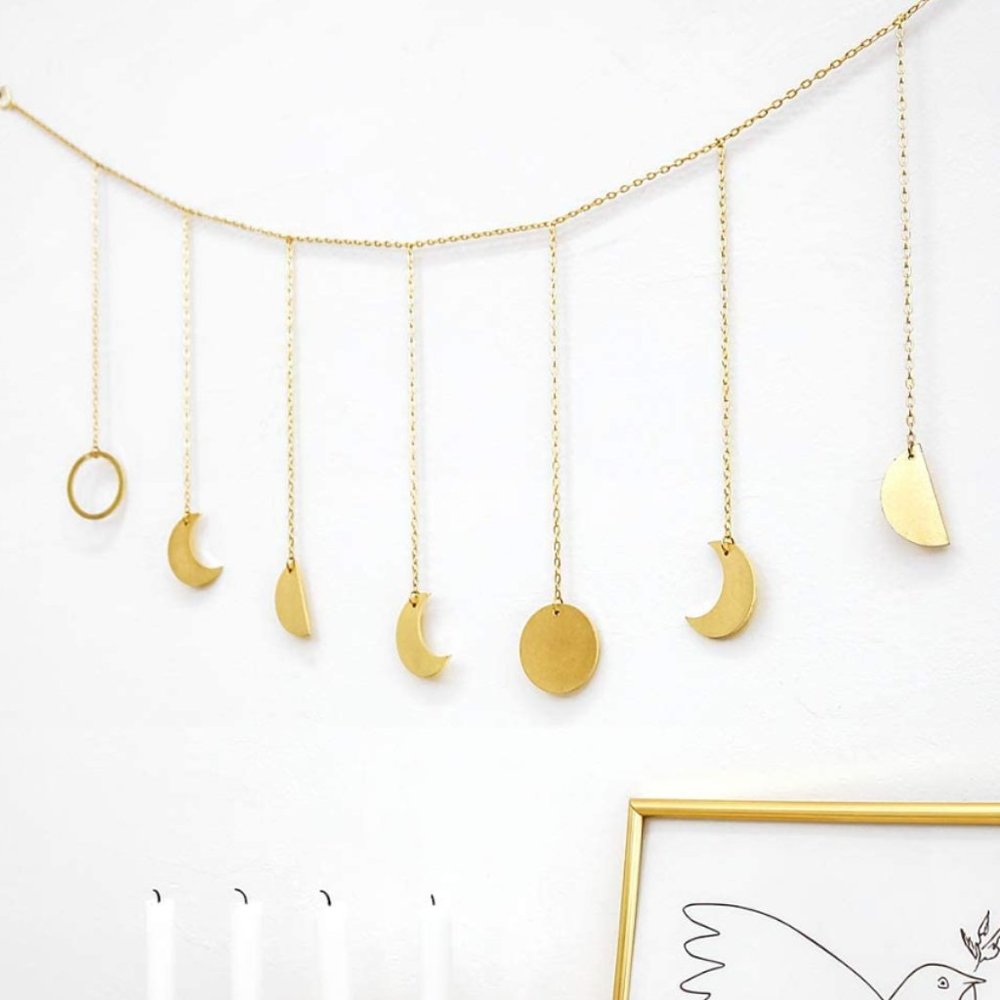 Handmade Moon Phase Wall Hanging Decor